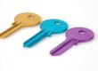 Three colored keys