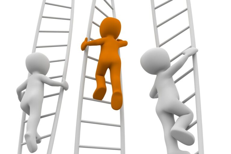 career-1019755_1280 Three people climbing the figurative corporate ladder.
